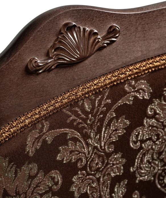 Стул Луиджи, деревянный, шоколад / орех