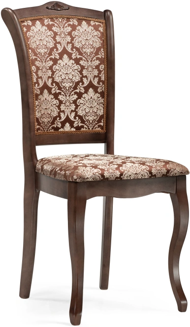 Стул Луиджи, деревянный, шоколад / орех