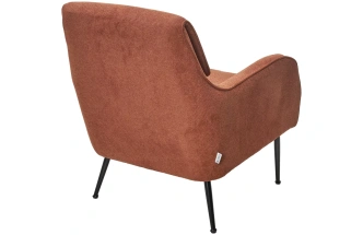 Стул-кресло Magda, Cato-08 коричневый, ткань, черный каркас