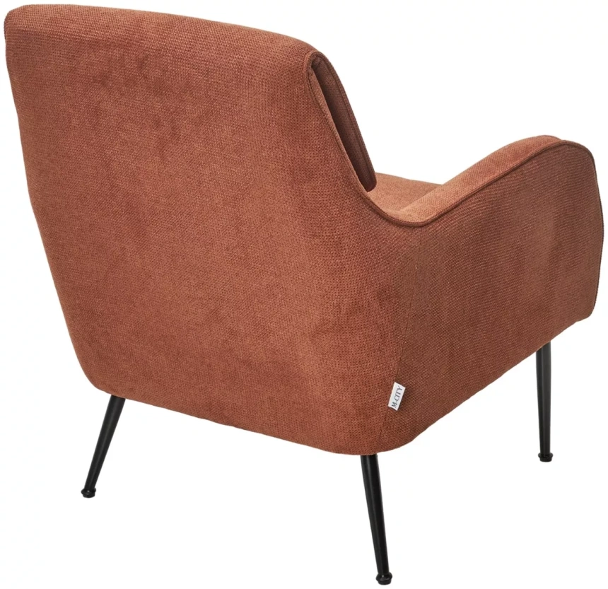 Стул-кресло Magda, Cato-08 коричневый, ткань, черный каркас