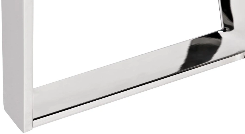 Журнальный стол 47ED-ET031, 50x50x55, стекло, прозрачный / хром