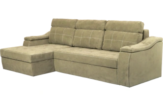 Диван угловой Бруно, Levis 03, нить белая, угол левый