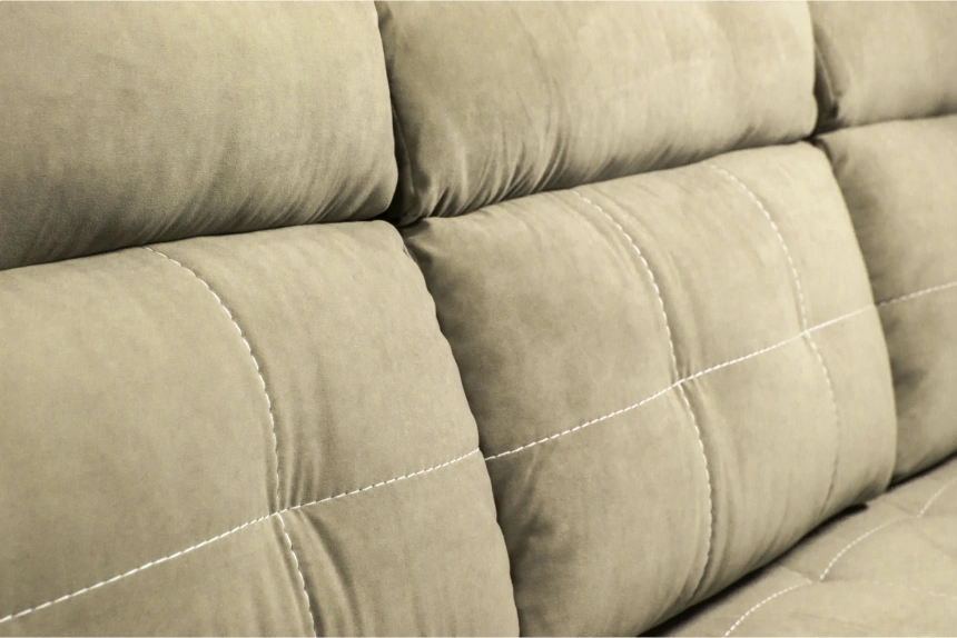 Диван угловой Бруно, Levis 03, нить белая, угол левый