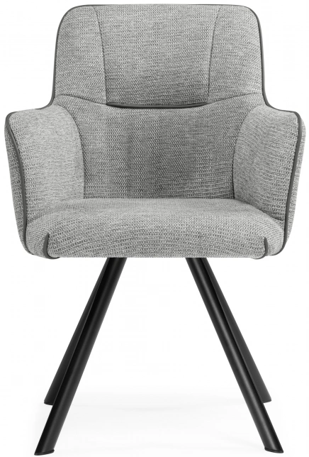 Стул Elis, на металлокаркасе, серый / тёмно-серый / чёрный