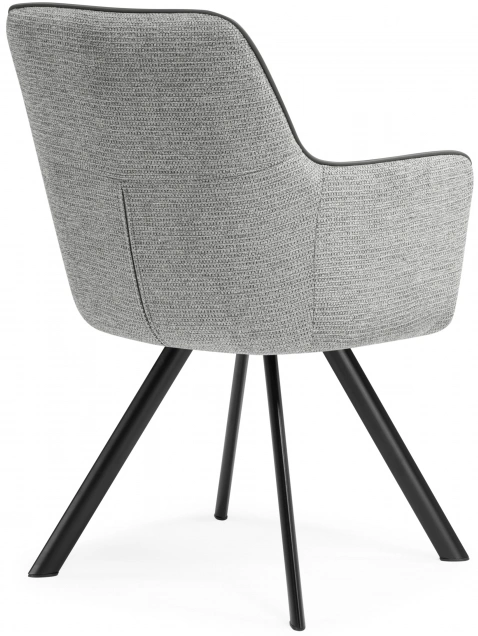 Стул Elis, на металлокаркасе, серый / тёмно-серый / чёрный