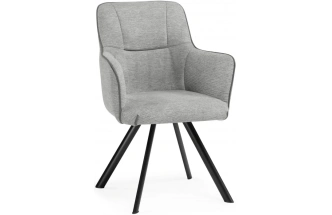 Стул Elis, на металлокаркасе, серый / тёмно-серый / чёрный