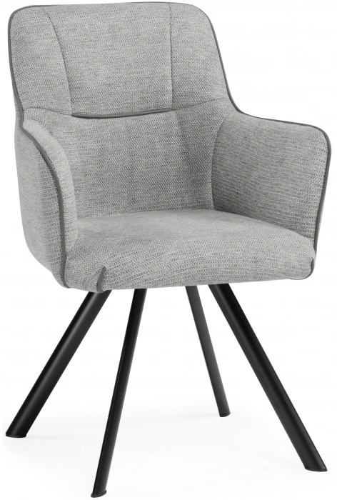 Стул Elis, на металлокаркасе, серый / тёмно-серый / чёрный