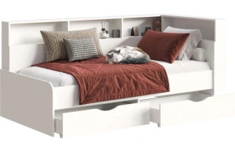 Кровать-тахта Амер, 190x80, белая