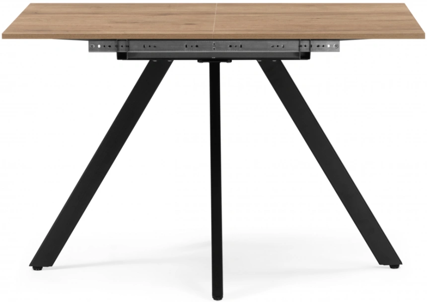 Кухонный стол раздвижной Keon 116, дуб табачный / черный