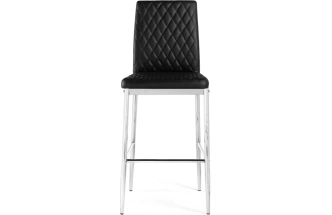 Барный стул Teon, черный / хром