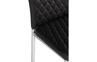 Барный стул Teon, черный / хром