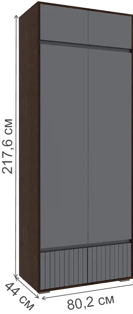 Модульная прихожая Роут, комплектация 4, венге / графит софт