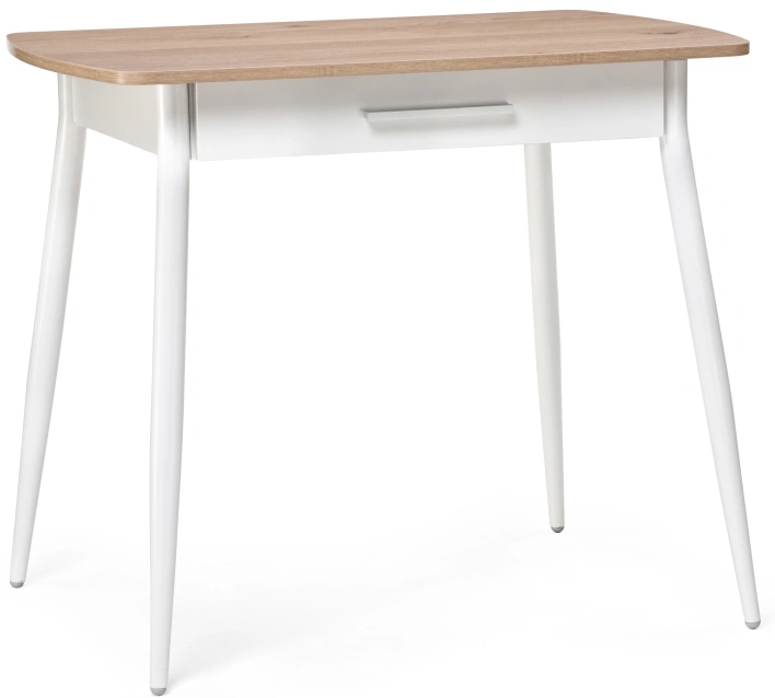 Кухонный стол Ревари, эврика / белый