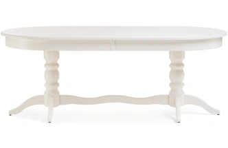 Обеденный раздвижной стол Дейвер, 200(260)х100х76, молочный