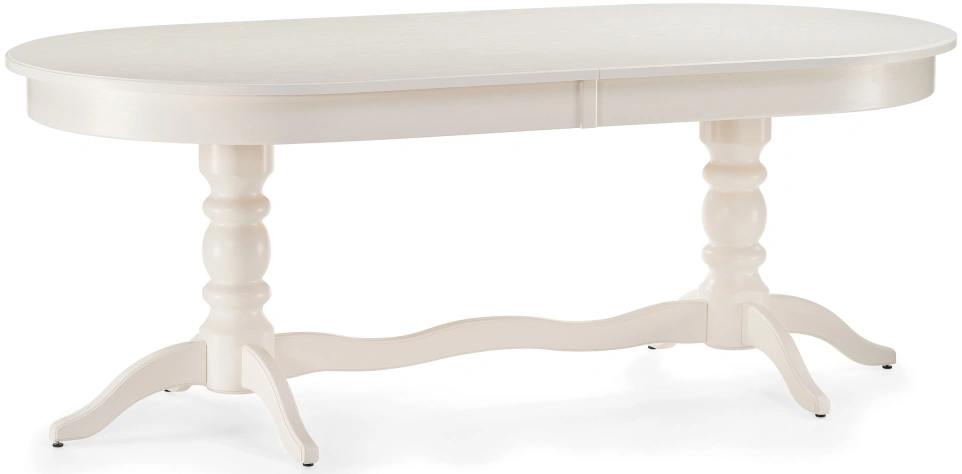 Обеденный раздвижной стол Дейвер, 200(260)х100х76, молочный