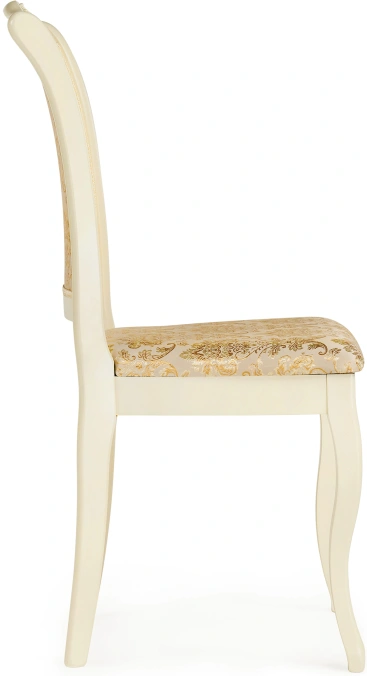 Стул Луиджи, деревянный, бежевый / слоновая кость