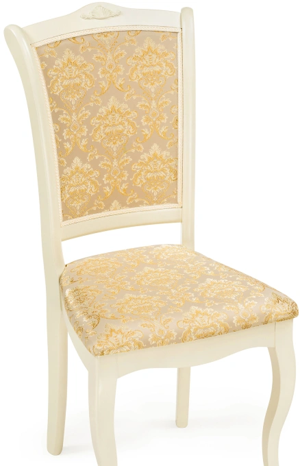 Стул Луиджи, деревянный, бежевый / слоновая кость