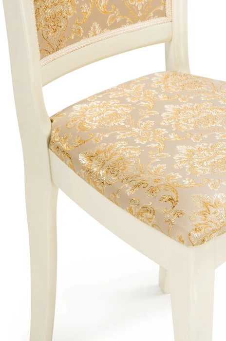 Стул Луиджи, деревянный, бежевый / слоновая кость