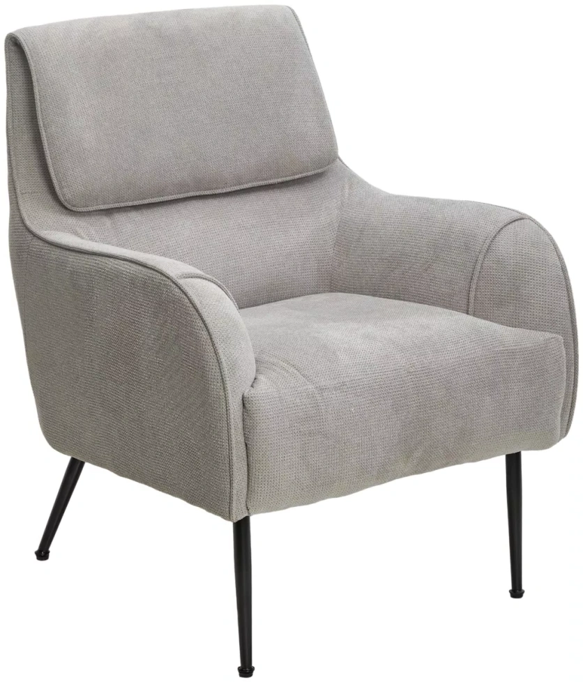 Стул-кресло Magda, Cato-16 серый, ткань, черный каркас