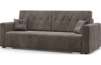 ​Диван прямой Милфорд, модель 011, Dakota Chocolate (шоколадный)