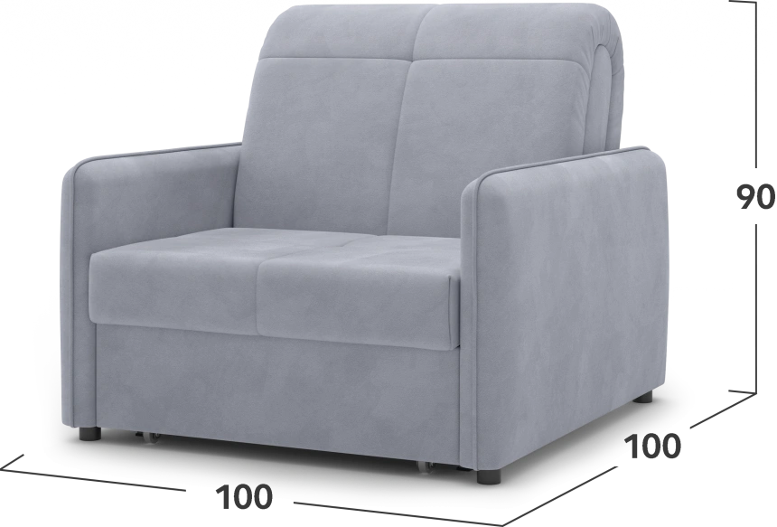 ​Кресло-кровать Монако 80, модель 068, Balance 900​ (светло-серый)