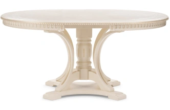 Кухонный раздвижной стол Нозеан, бежевый / золото