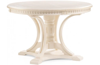 Кухонный раздвижной стол Нозеан, бежевый / золото