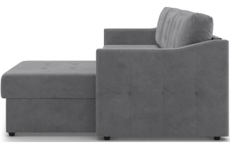 Диван угловой Бонд, модель 123, Ultra Grey (темно-серый)