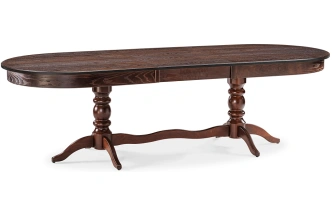 Обеденный раздвижной стол Дейвер, 200(260)х100х76, орех темный