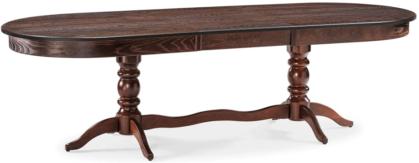 Обеденный раздвижной стол Дейвер, 200(260)х100х76, орех темный