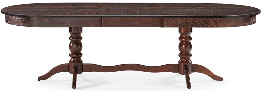 Обеденный раздвижной стол Дейвер, 200(260)х100х76, орех темный