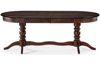 Обеденный раздвижной стол Дейвер, 200(260)х100х76, орех темный