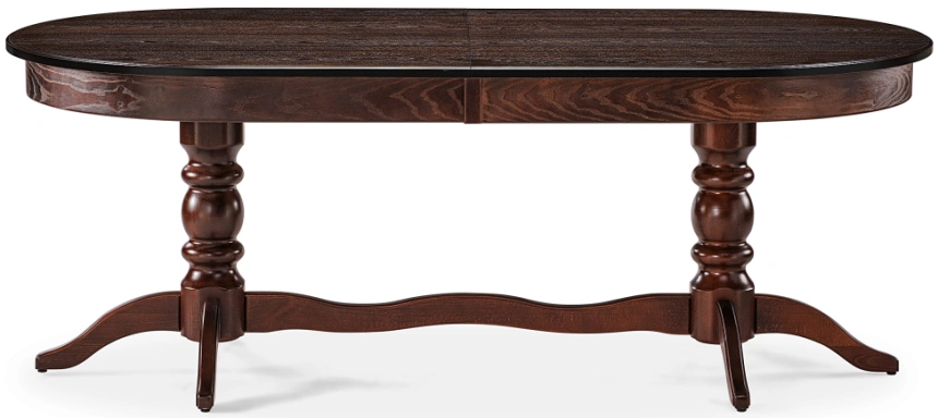 Обеденный раздвижной стол Дейвер, 200(260)х100х76, орех темный