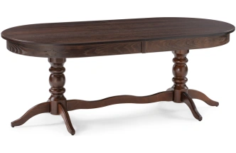 Обеденный раздвижной стол Дейвер, 200(260)х100х76, орех темный