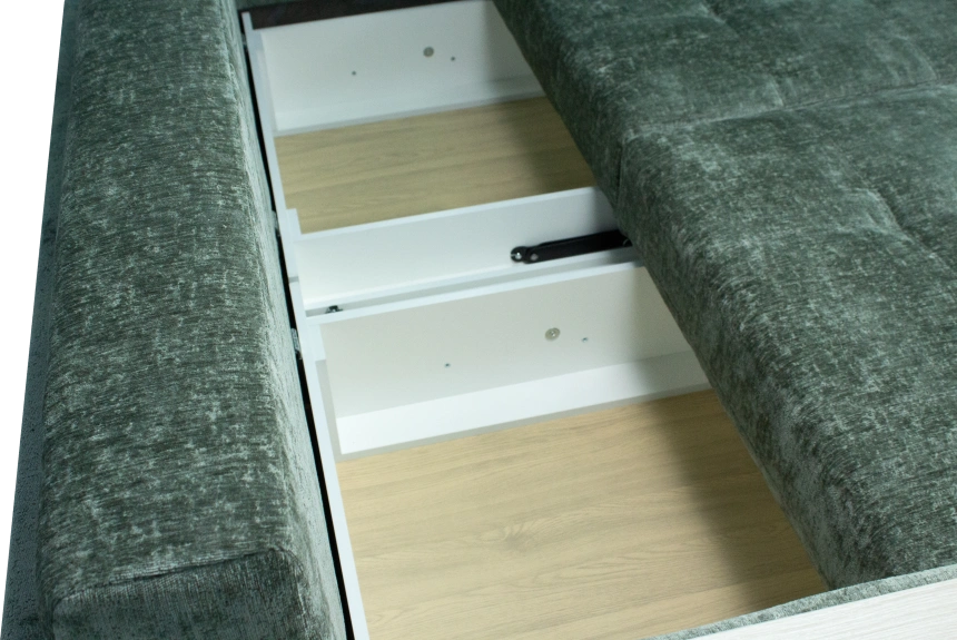 Диван прямой Бали 4.2, Граффити 7, Рамух белый