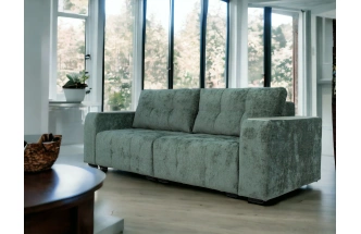 Диван прямой Бали 4.2, Граффити 7, Рамух белый