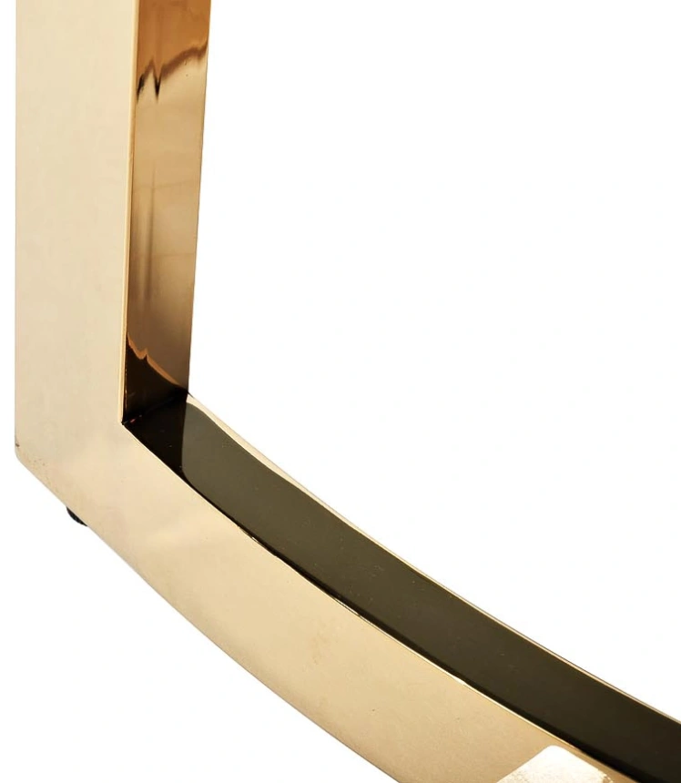 Журнальный стол 47ED-ET062GOLD, 60x60x55, закаленное стекло темное, прозрачный / золото 