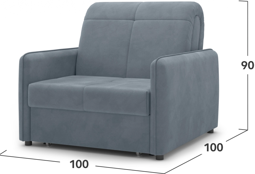 Кресло-кровать Монако 80, модель 068, Balance 996 (серый)