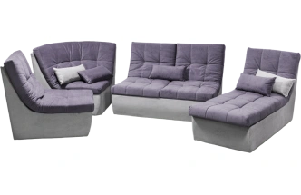 Диван модульный п-образный София 2, ткань MONAKO-A 08, MONAKO-A 14