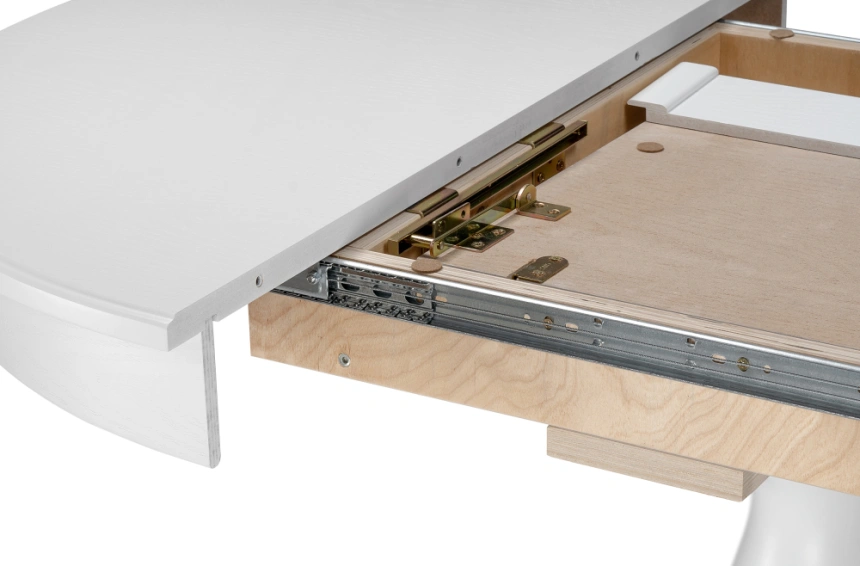 Кухонный раздвижной стол Орден, 100(140)x100x76, белый