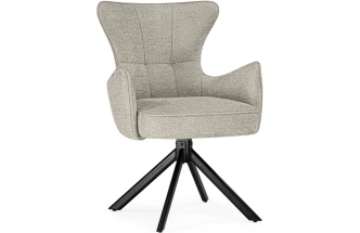 Стул Atlanta, поворотный, светло-серый / чёрный