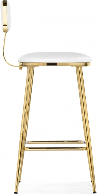 Полубарный стул Persi, белый / золотой