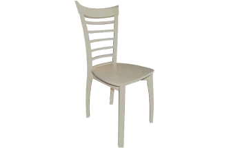 Стул Бурбон, деревянный, жесткий, слоновая кость