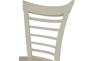 Стул Бурбон, деревянный, жесткий, слоновая кость