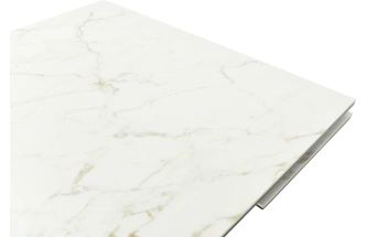 Кухонный обеденный стол Monaco, раздвижной 180, серый Calacata vaglioro, каркас черный