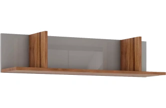 Полка навесная Онтарио, Дуб Барокко / Серый глянец