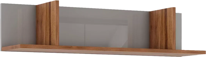 Полка навесная Онтарио, Дуб Барокко / Серый глянец
