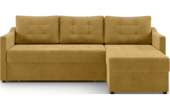 Диван угловой Бонд, модель 123, Ultra Mustard (горчичный)