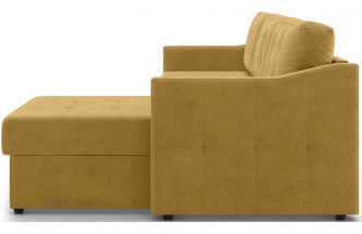 Диван угловой Бонд, модель 123, Ultra Mustard (горчичный)