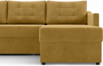 Диван угловой Бонд, модель 123, Ultra Mustard (горчичный)